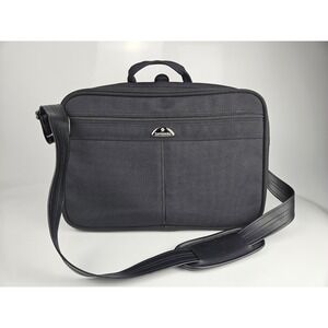 Samsonite Carry On Computer Briefcase Shoulder Bag Black Canvas Black